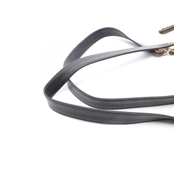 CHANEL Triple Coco Mark Shoulder Bag Black Calfskin Leather - Picture 7 of 8